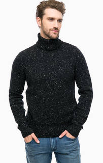 Черный вязаный свитер с высоким воротом Lee
