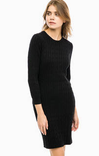 Трикотажное платье из хлопка с косами Gant