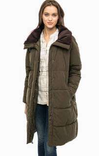 Удлиненная куртка цвета хаки Barbour
