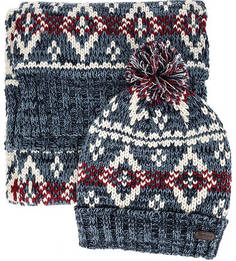 Комплект из вязаных шапки и шарфа Barbour