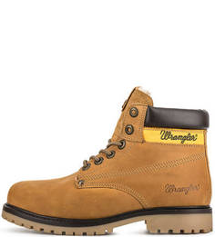 Коричневые ботинки из нубука Wrangler