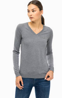 Тонкий шерстяной джемпер Lacoste