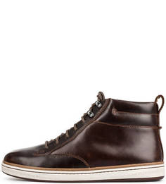 Утепленные кожаные кеды Clarks