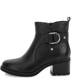 Кожаные полусапоги на каблуке S.Oliver