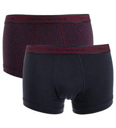 Комплект из двух хлопковых трусов-боксеров Emporio Armani