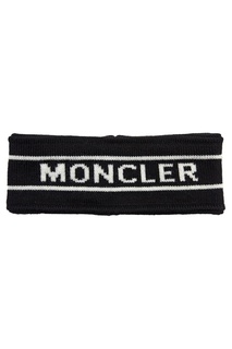 Шерстяная повязка с логотипом Moncler