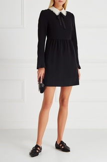 Платье с контрастным воротником RED Valentino