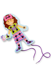 Моя первая шнуровка - кукла Melissa &amp; Doug