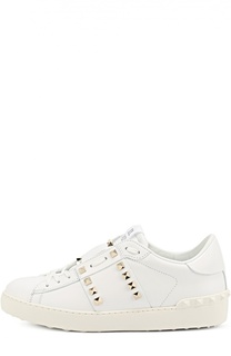 Кожаные кеды Rockstud Valentino
