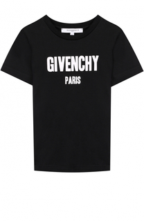 Хлопковая футболка с принтом Givenchy