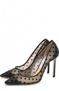 Полупрозрачные туфли Romy 100 на шпильке Jimmy Choo