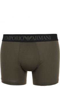 Хлопковые боксеры с широкой резинкой Emporio Armani