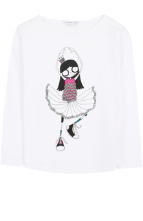 Хлопковый лонгслив с принтом Marc Jacobs