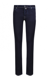 Джинсы прямого кроя с контрастной прострочкой Jacob Cohen