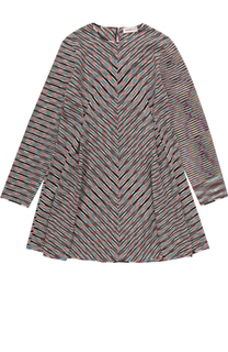 Вязаное мини-платье прямого кроя с принтом Missoni