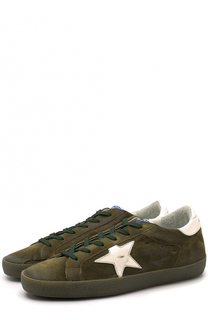 Замшевые кеды SuperStar с аппликациями Golden Goose Deluxe Brand