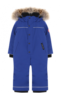 Пуховый комбинезон Grizzly с меховой отделкой капюшона Canada Goose