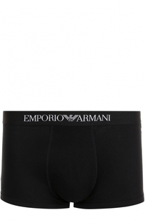 Комплект из двух хлопковых боксеров с широкой резинкой Emporio Armani
