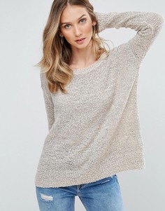 Свободный джемпер с круглым вырезом Brave Soul - Розовый