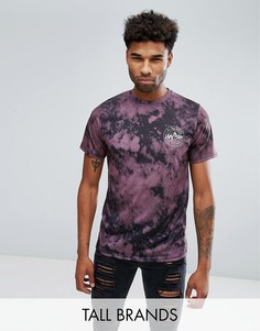 Фиолетовая футболка с размытым принтом Jacamo TALL - Фиолетовый