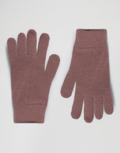 Розовые перчатки для сенсорных гаджетов ASOS - Серый