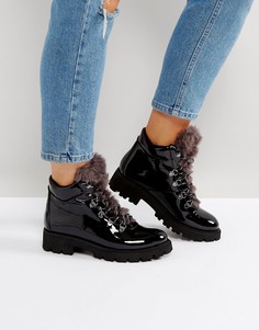 Лакированные походные ботинки Steve Madden Asur - Черный