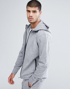 Худи на молнии BOSS By Hugo Boss Athleisure - Серый