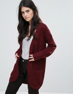 Длинный вязаный кардиган Only Emma - Фиолетовый