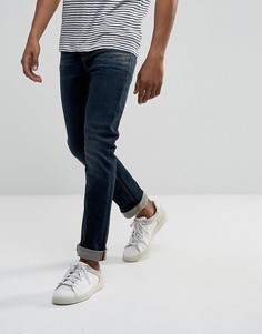 Выбеленные узкие джинсы цвета индиго Nudie Jeans Co Grim Tim - Синий