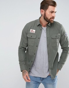 Рубашка навыпуск с нашивкой Jack &amp; Jones Vintage - Зеленый