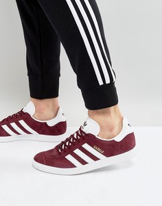 Бордовые кроссовки adidas Originals Gazelle BB5255 - Красный