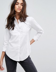 Приталенная оксфордская рубашка Abercrombie &amp; Fitch - Белый