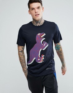 Темно-синяя футболка с принтом PS by Paul Smith DINO - Темно-синий