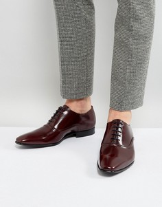 Бордовые оксфордские блестящие туфли PS by Paul Smith - Красный