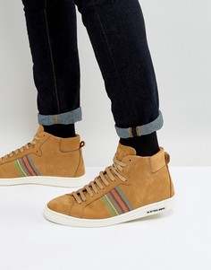 Высокие кроссовки из нубука PS by Paul Smith - Рыжий