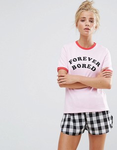 Пижамный комплект с шортами Adolescent Forever - Розовый