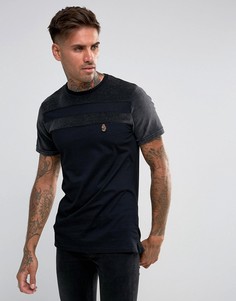 Черная велюровая футболка Luke Sport Spowie - Черный