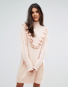 Платье-джемпер с оборками Vero Moda - Рыжий