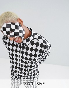 Свободная рубашка Арлекина Reclaimed Vintage HALLOWEEN Inspired - Черный