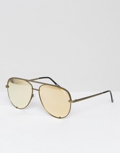 Золотистые солнцезащитные очки-авиаторы Quay Australia X Desi Perkins - Золотой