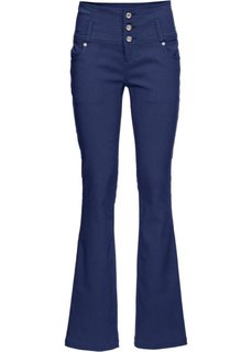 Брюки-стретч из бенгалина (темно-синий) Bonprix