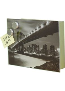 Ящик для ключей Манхэттенский мост (серый/серебристый) Bonprix