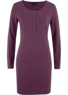 Трикотажное платье на пуговицах (цвет бузины) Bonprix