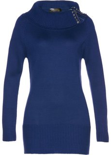 Длинный пуловер (ночная синь) Bonprix
