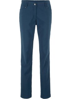 Узкие брюки из бенгалина с пятью карманами (темно-синий) Bonprix