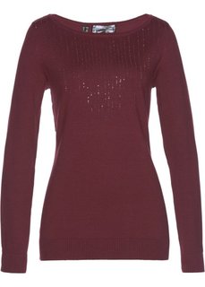 Пуловер (кленово-красный) Bonprix