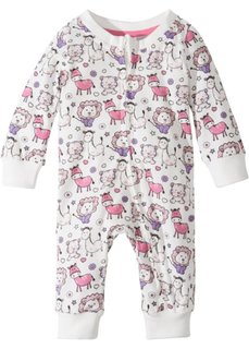 Для малышей: трикотажный комбинезон из биохлопка (кремовый) Bonprix