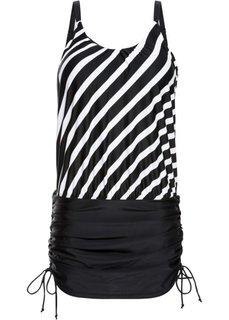 Купальное платье (черный/белый) Bonprix