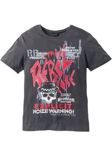 Футболка Slim Fit (антрацитовый) Bonprix