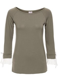 Футболка 2 в 1 (светло-оливковый) Bonprix